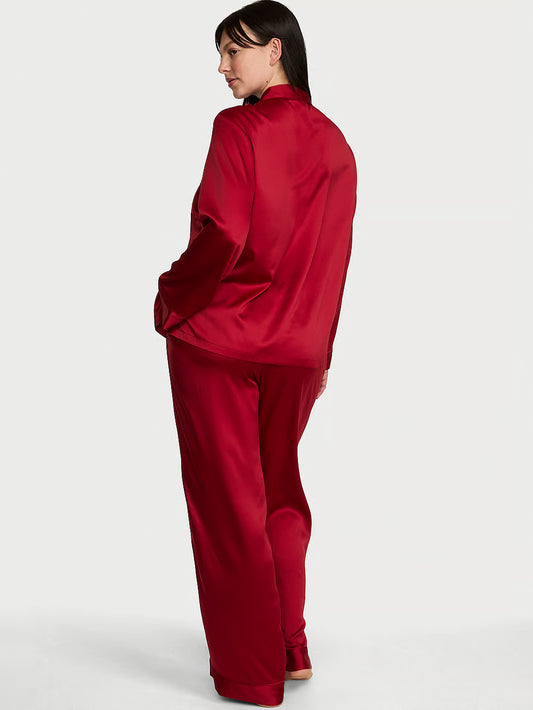 Signature Satin Long Pajama Set