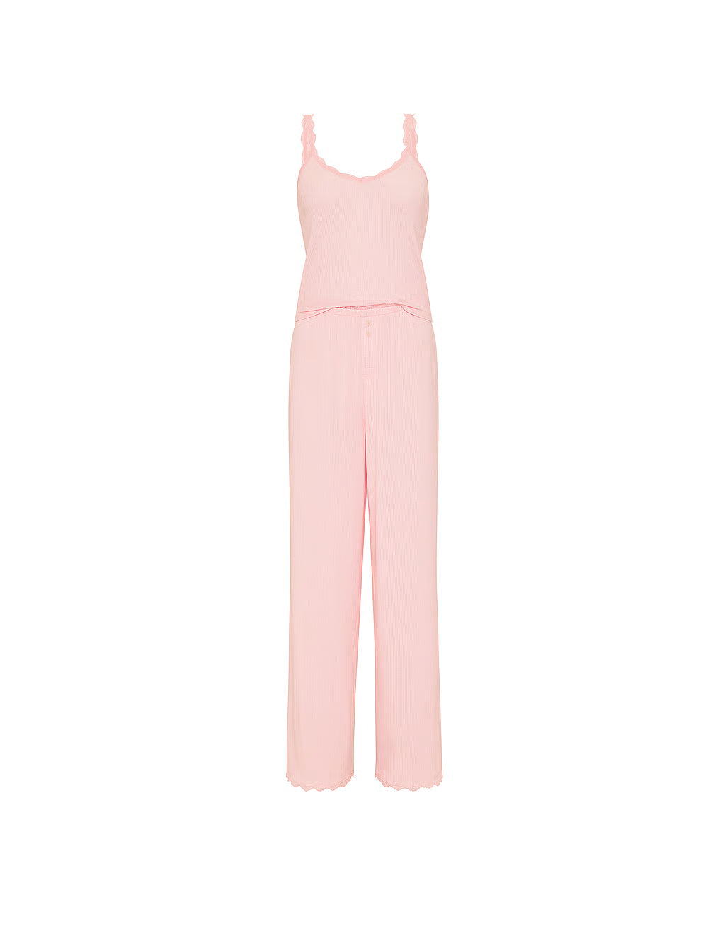 Pointelle Rib Tank & Pant Set
