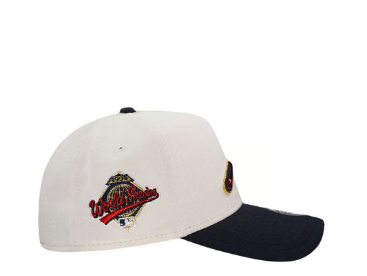 New Era Atlanta Braves World Series 1995 Chrome Navy Two Tone Edition 9 Forty A Frame