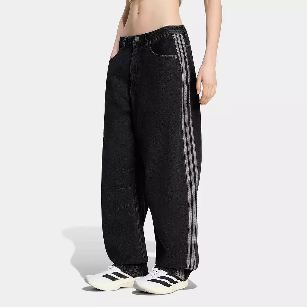 HIGH RISE BARREL LEG DENIM PANT