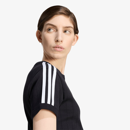 PINSTRIPE SHORT SLEEVE SLIM TEE