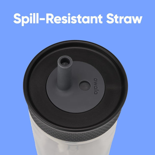 Owala vaso de plastico con popote flexible