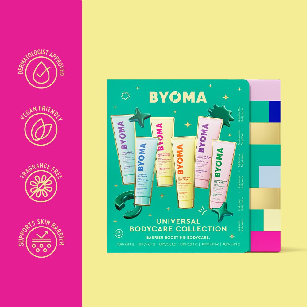 BYOMA Set de regalo de vacaciones para el cuidado corporal (kit de 6 piezas)