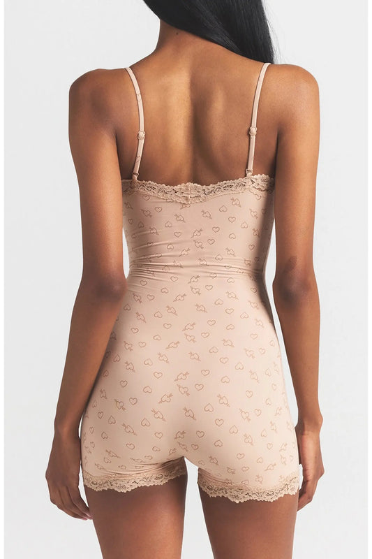 Lace Trim Romper