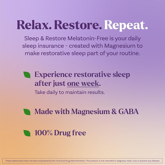 Natrol Cápsulas Sleep & Restore con glicinato de magnesio 100 mg