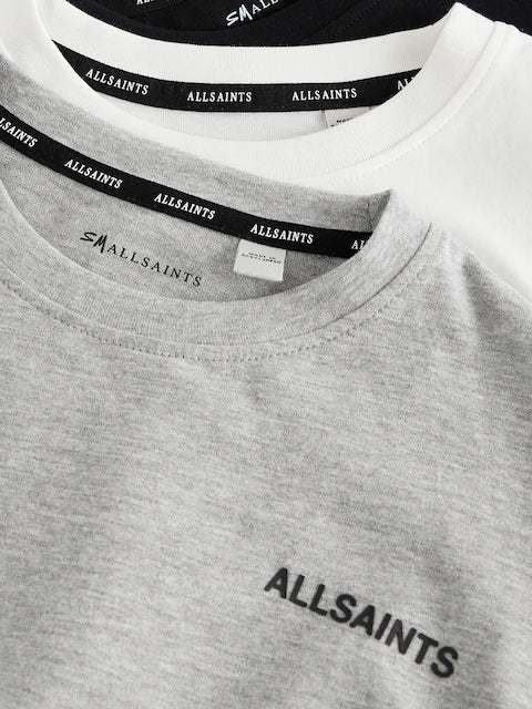 Logo Crew Neck Relaxed T-Shirts 3 Pack
