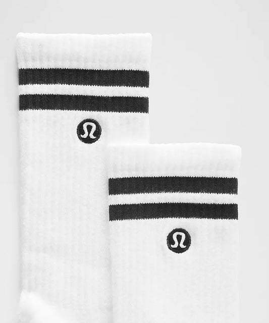 Unisex Daily Essential Crew Socks Stripe