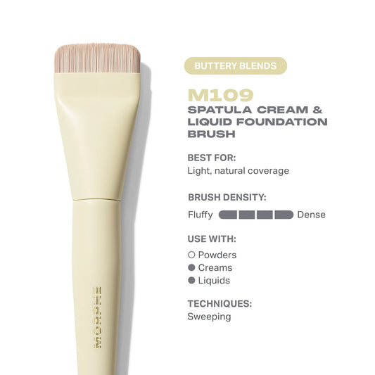 Buttery Blends M109 Spatula Foundation Brush