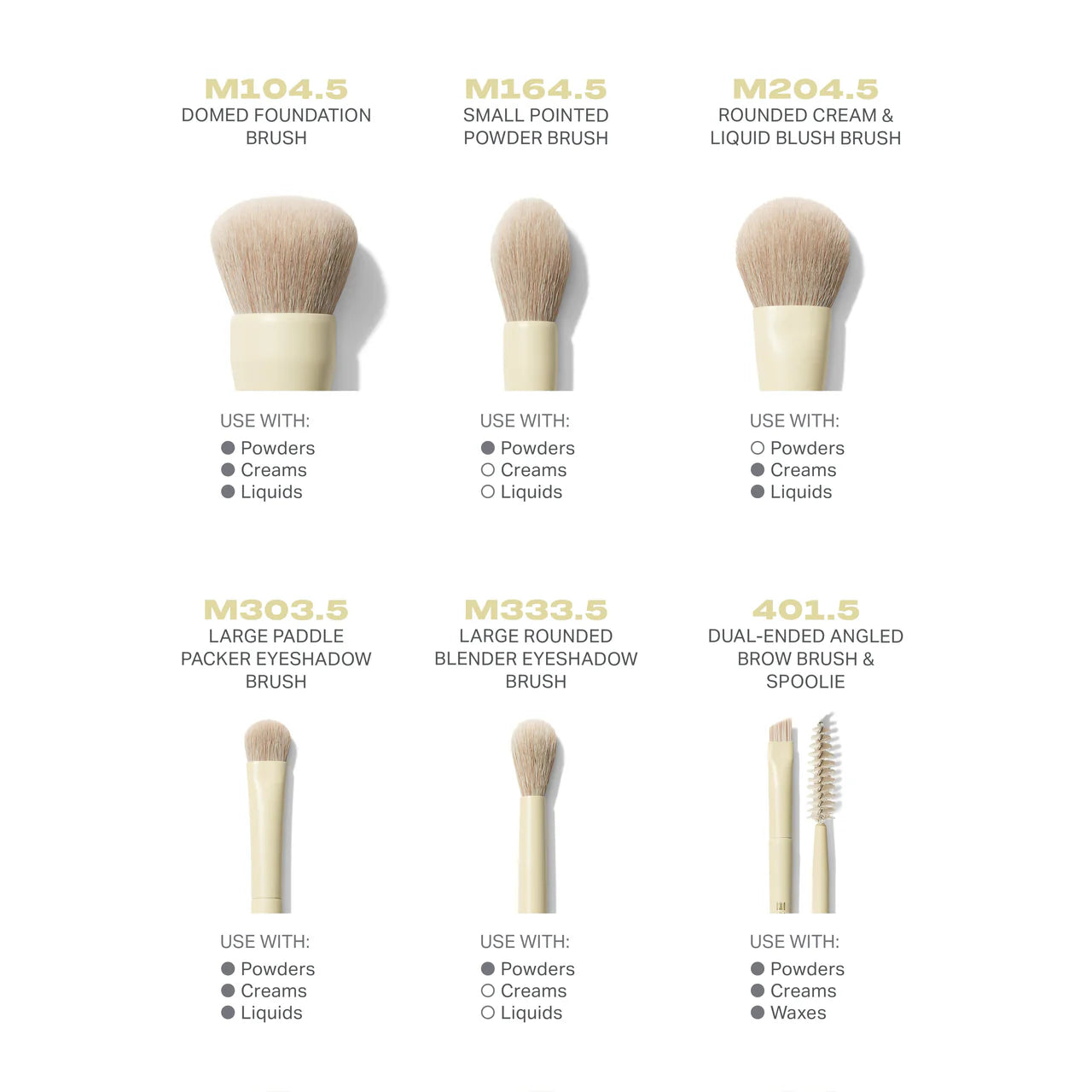 Buttery Blends 6-Piece Travel Brush Set