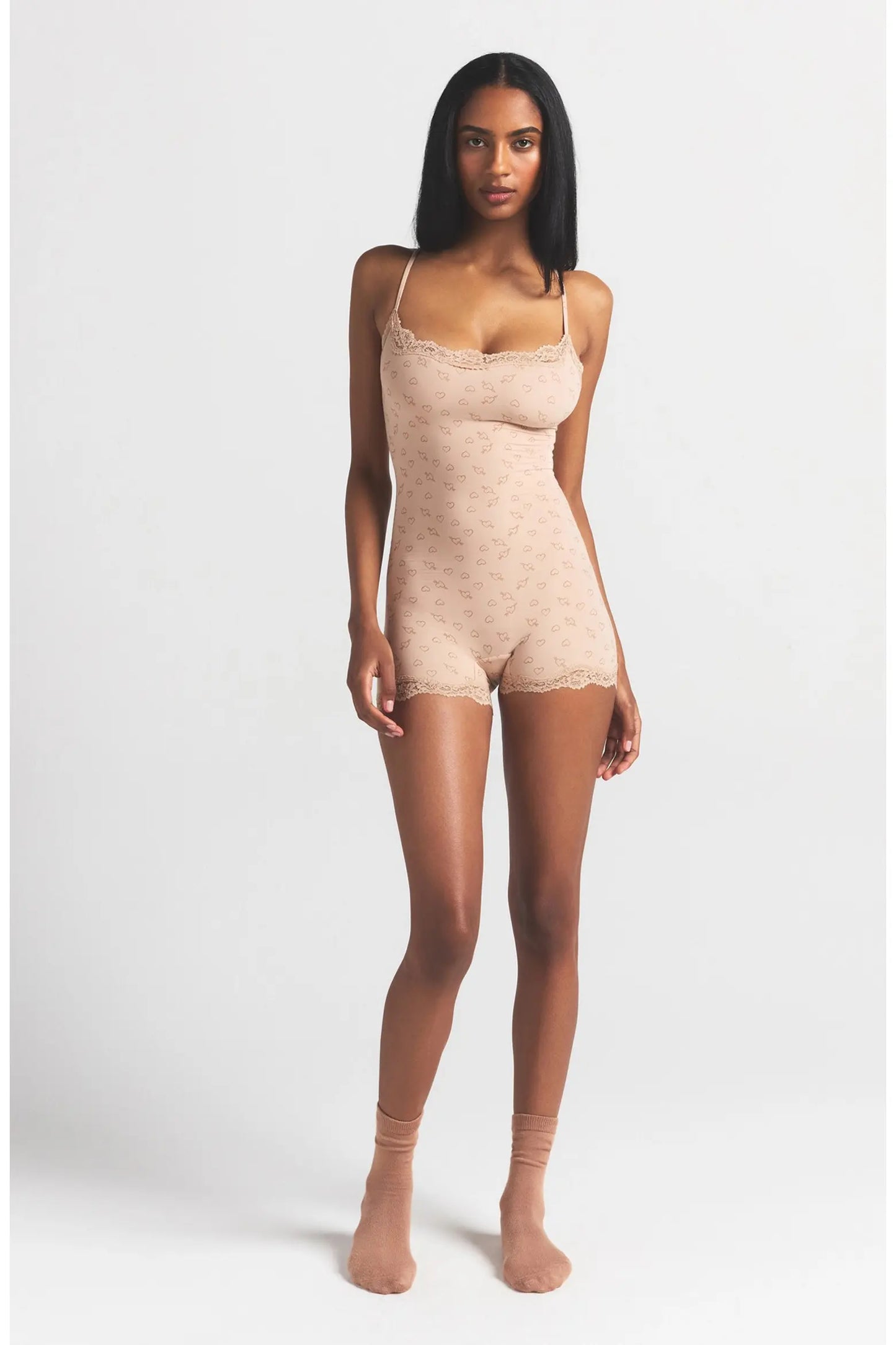 Lace Trim Romper
