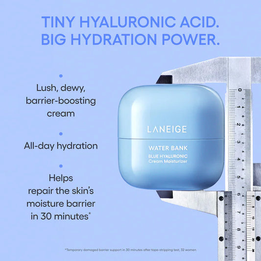 Water Bank Blue Hyaluronic Cream Moisturizer for Moisture Barrier Repair