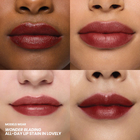 Holiday Lip Stain and Lip Liner Trio Makeup Gift Set