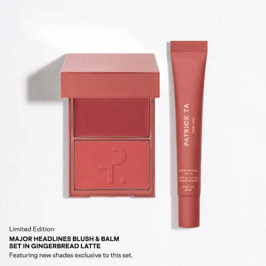 Major Headlines Double-Take Crème & Powder Blush Duo & Lip Balm Makeup Gift Set