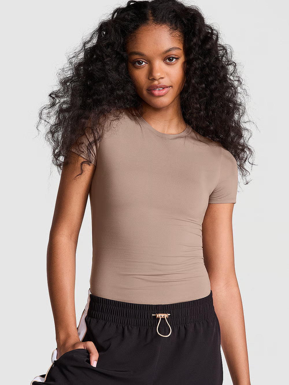 PINK Base Stretch Short-Sleeve Tee