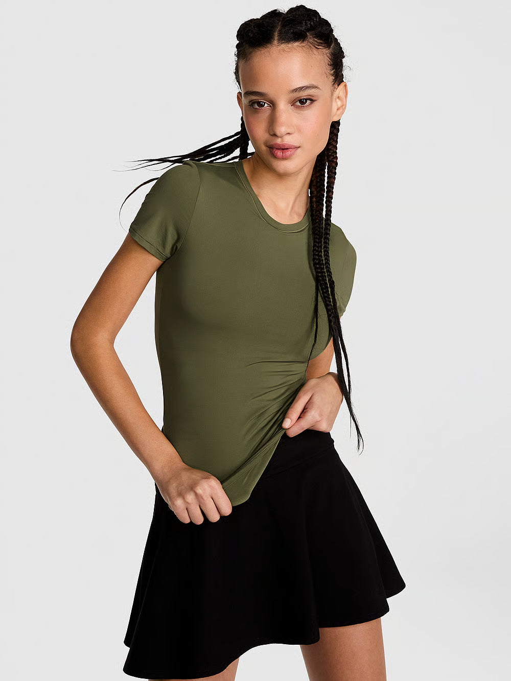 PINK Base Stretch Short-Sleeve Tee
