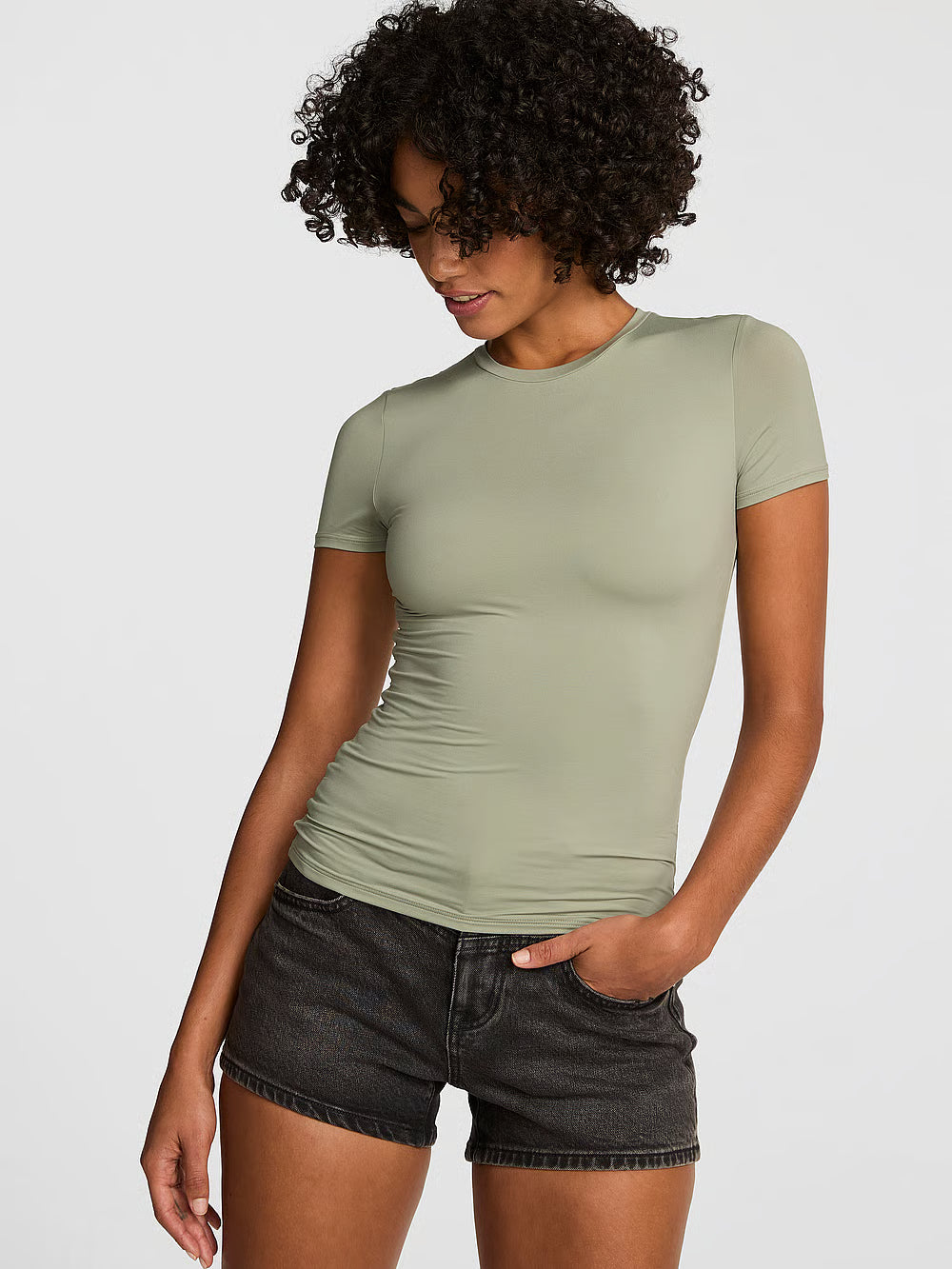 PINK Base Stretch Short-Sleeve Tee