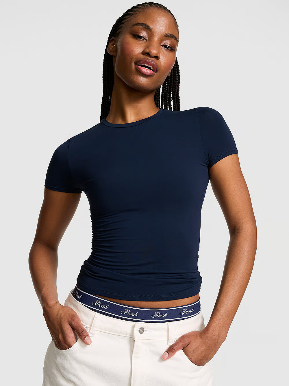 PINK Base Stretch Short-Sleeve Tee