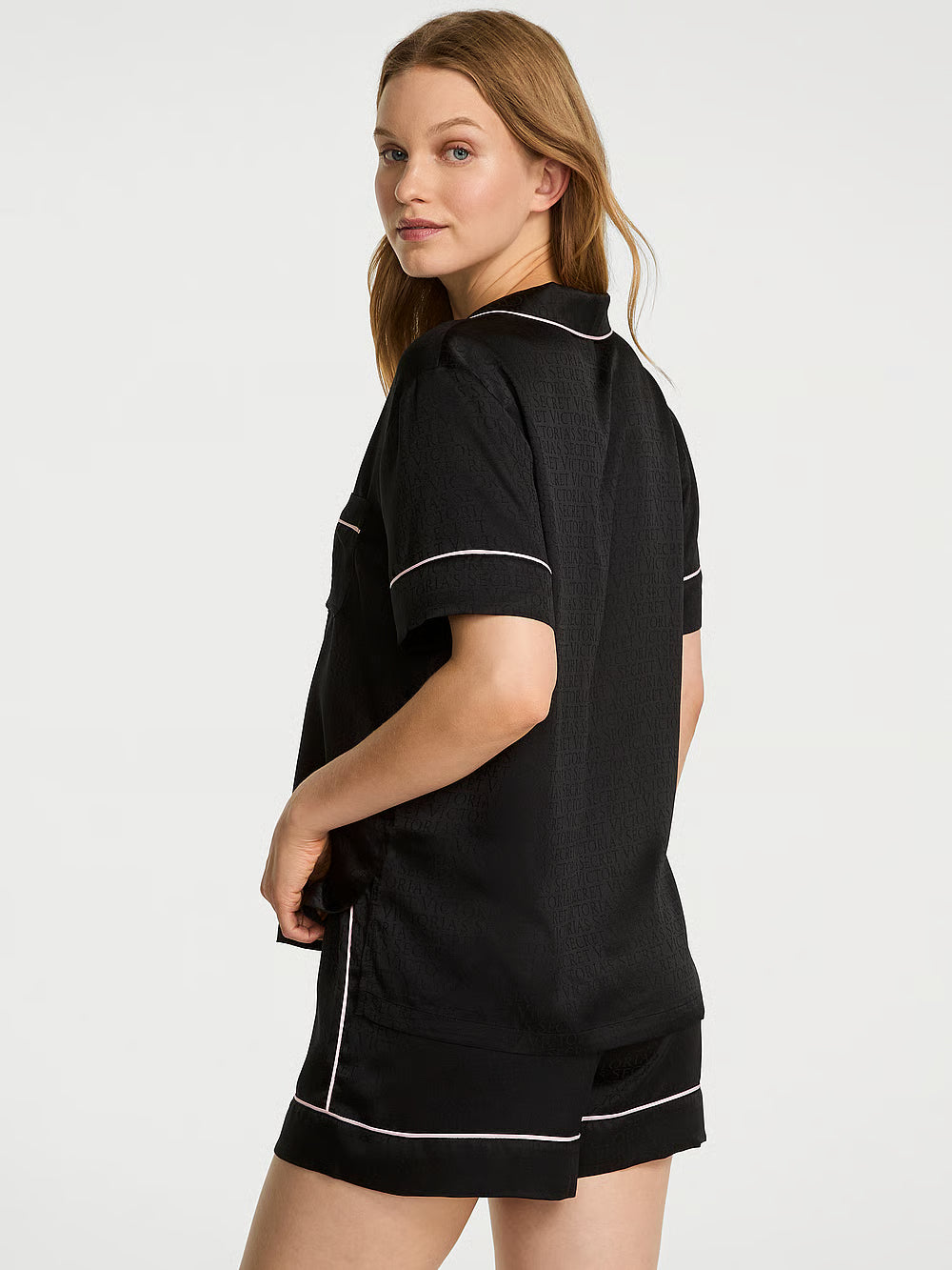 Signature Satin Short Pajama Set
