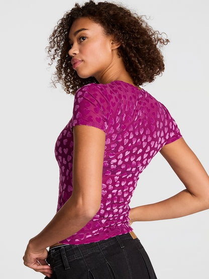 PINK Base Stretch Short-Sleeve Tee