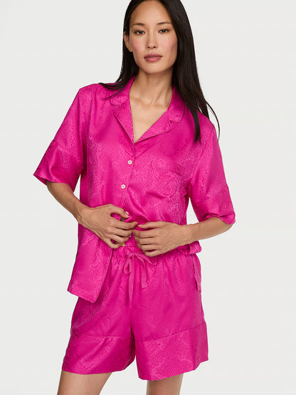 Signature Satin Short Pajama Set