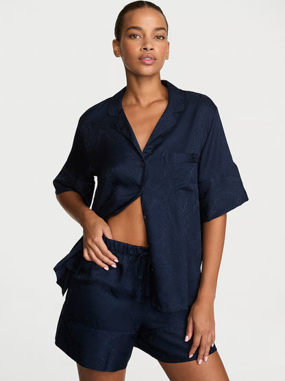 Signature Satin Short Pajama Set
