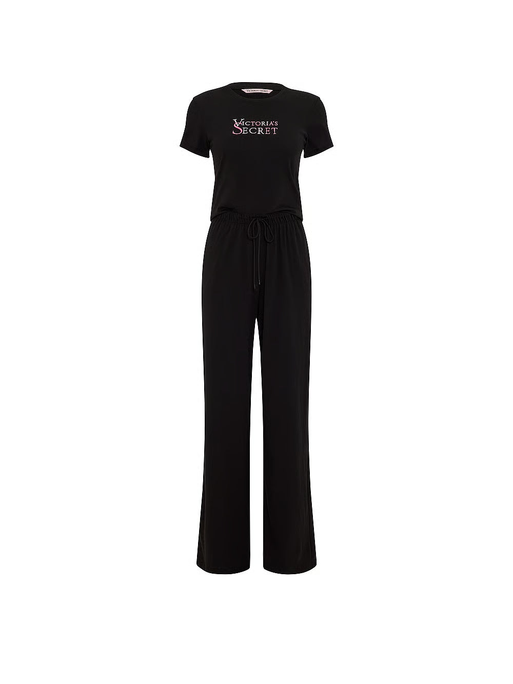 100% Cotton Tee Long Pajama Set