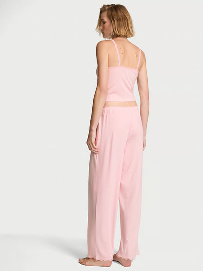 Pointelle Rib Tank & Pant Set