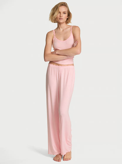 Pointelle Rib Tank & Pant Set