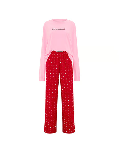 CozyFlannel™ Long Tee-Jama & Scrunchie Set