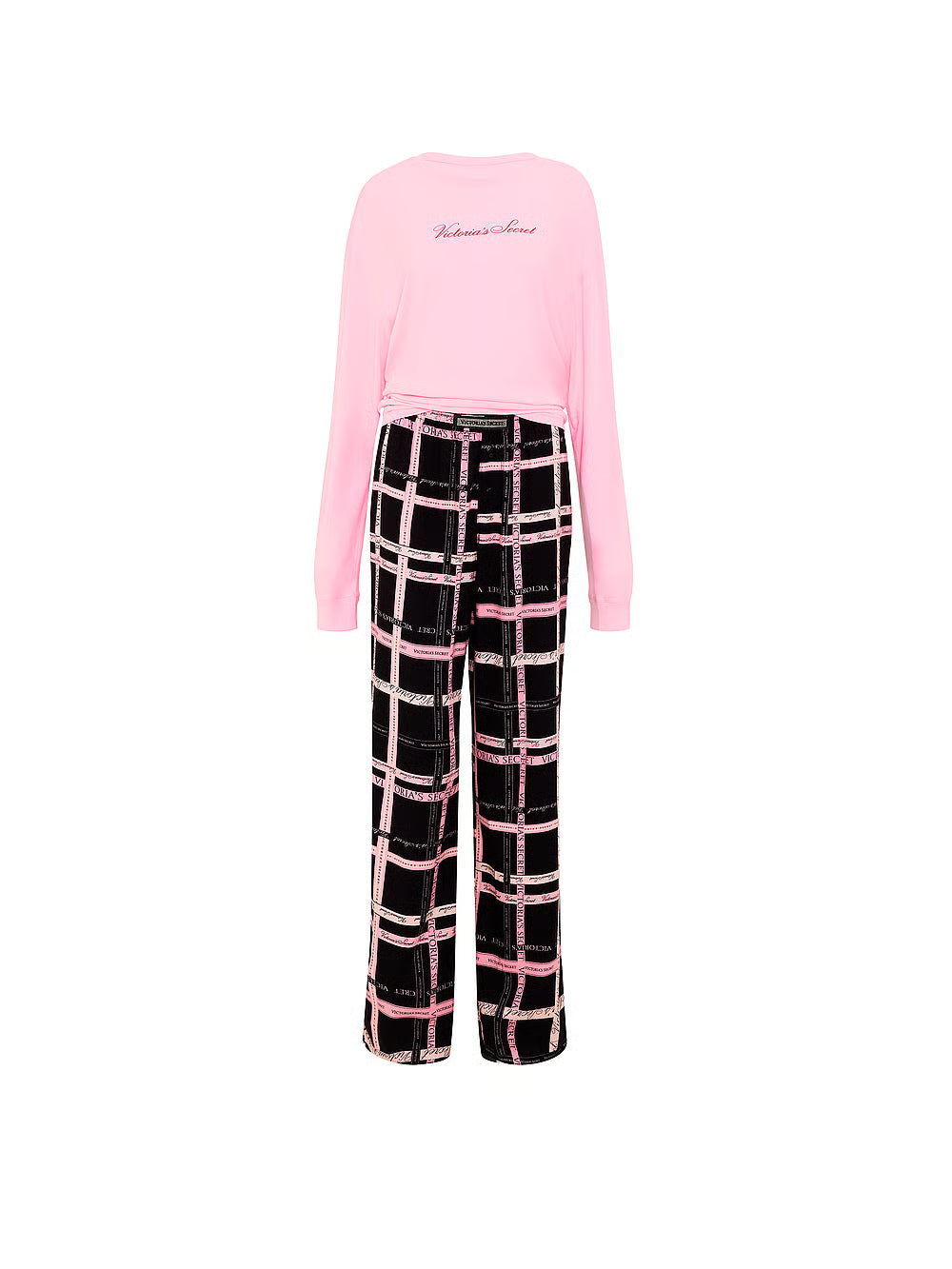 CozyFlannel™ Long Tee-Jama & Scrunchie Set