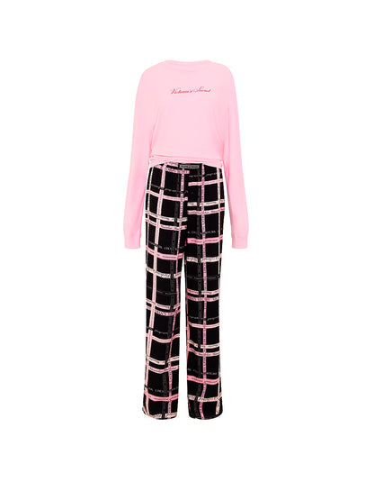 CozyFlannel™ Long Tee-Jama & Scrunchie Set