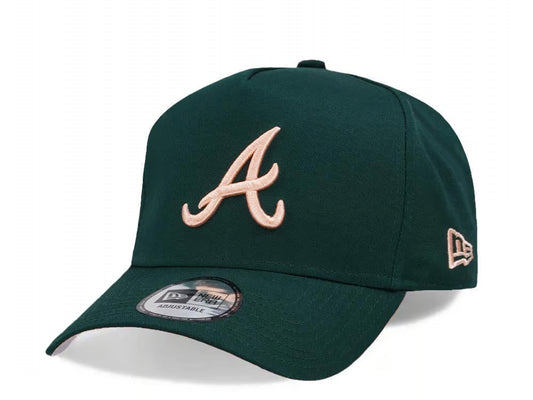 New Era Atlanta Braves Green and Peach 9 Forty A Frame