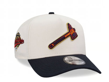 New Era Atlanta Braves World Series 1995 Chrome Navy Two Tone Edition 9 Forty A Frame