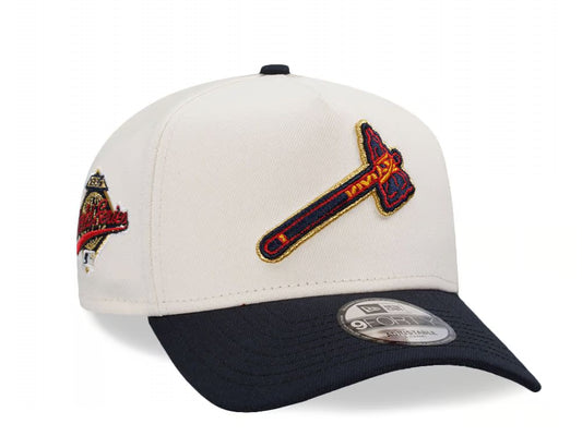 New Era Atlanta Braves World Series 1995 Chrome Navy Two Tone Edition 9 Forty A Frame