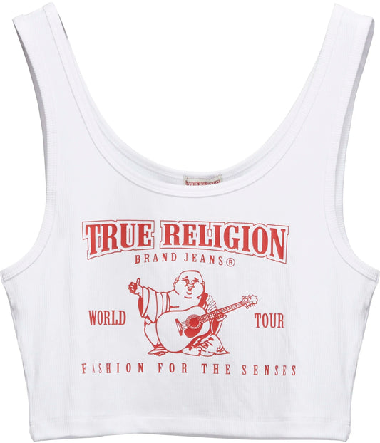 True Religion Logo Crop Top
