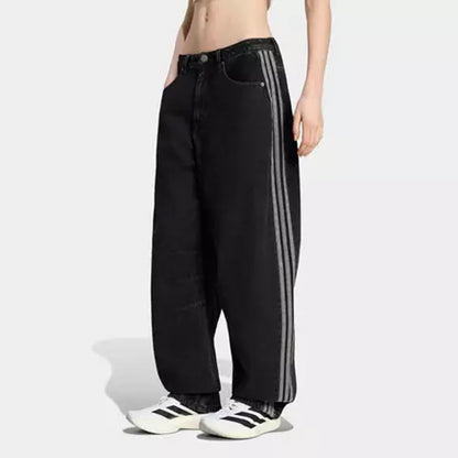 HIGH RISE BARREL LEG DENIM PANT