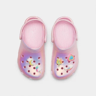 Crocs Children's Classic Unicorn Iridescent Shimmer Clog