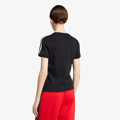 PINSTRIPE SHORT SLEEVE SLIM TEE