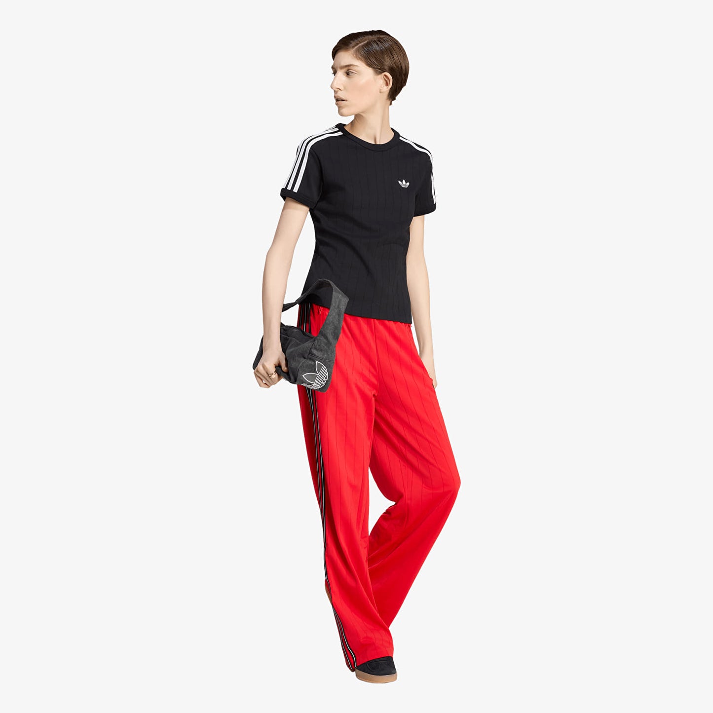 PINSTRIPE SHORT SLEEVE SLIM TEE