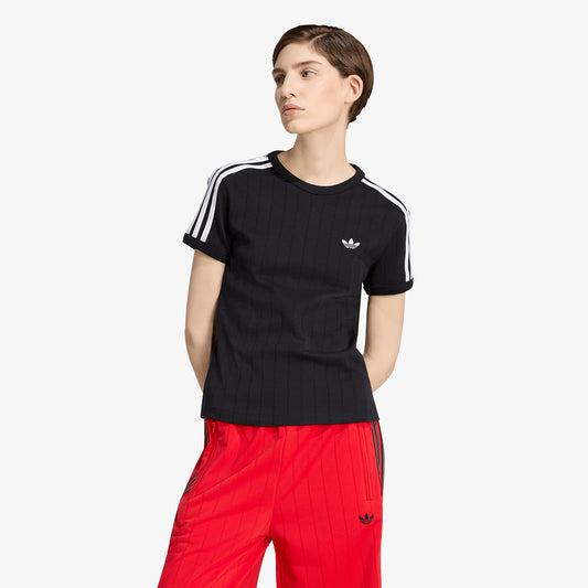 PINSTRIPE SHORT SLEEVE SLIM TEE