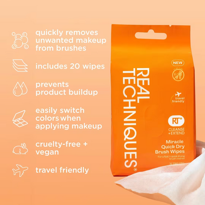 Miracle Quick Dry Makeup Brush Wipes