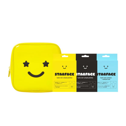 Starface Big Lil - Parches hidrocoloides para espinillas amarillos y negros