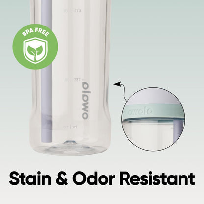 Owala FreeSip Clear Tritan Plastic Water Bottle