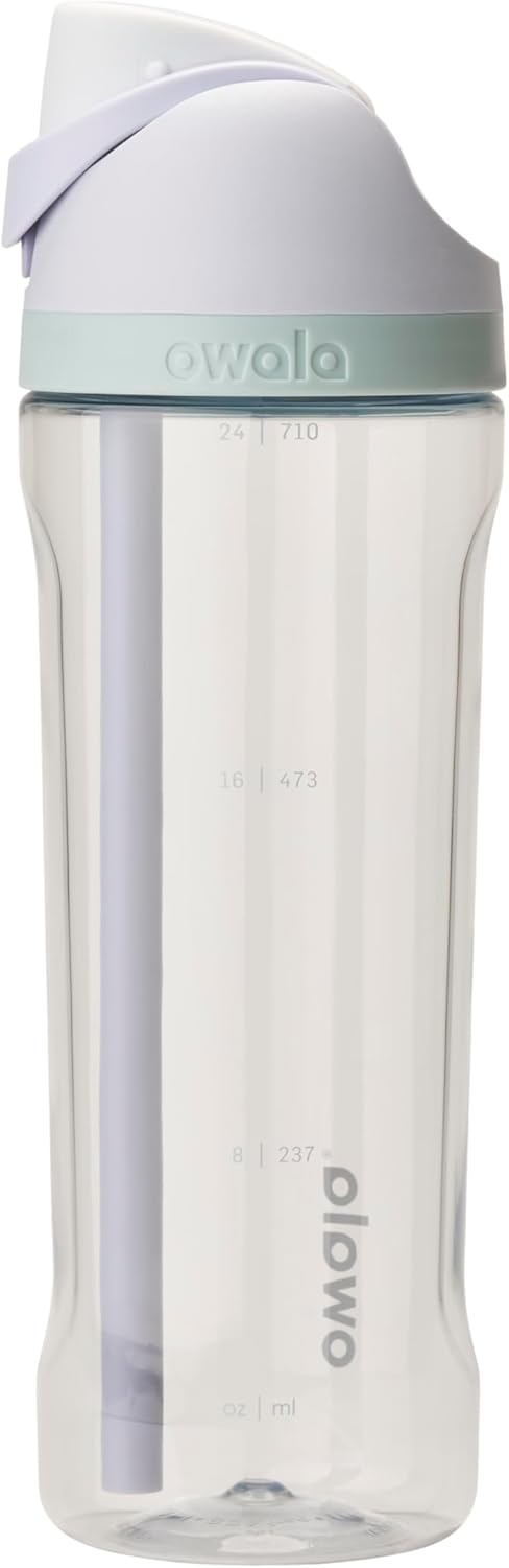 Owala FreeSip Clear Tritan Plastic Water Bottle
