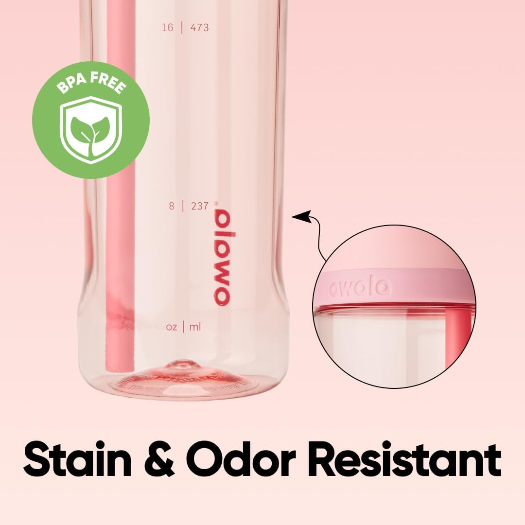 Owala FreeSip Clear Tritan Plastic Water Bottle