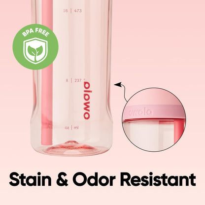 Owala FreeSip Clear Tritan Plastic Water Bottle