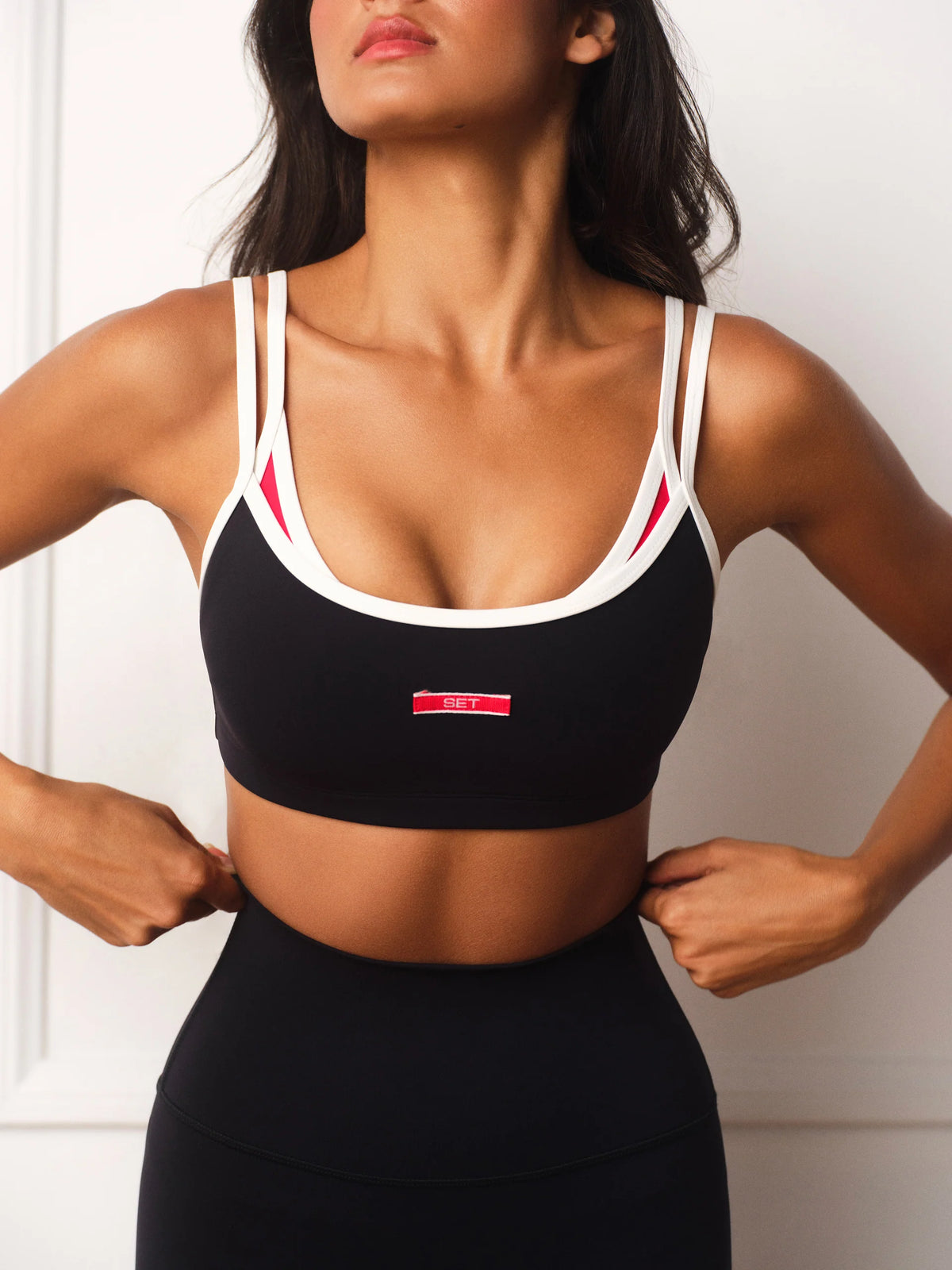 lux layered uniform move bra