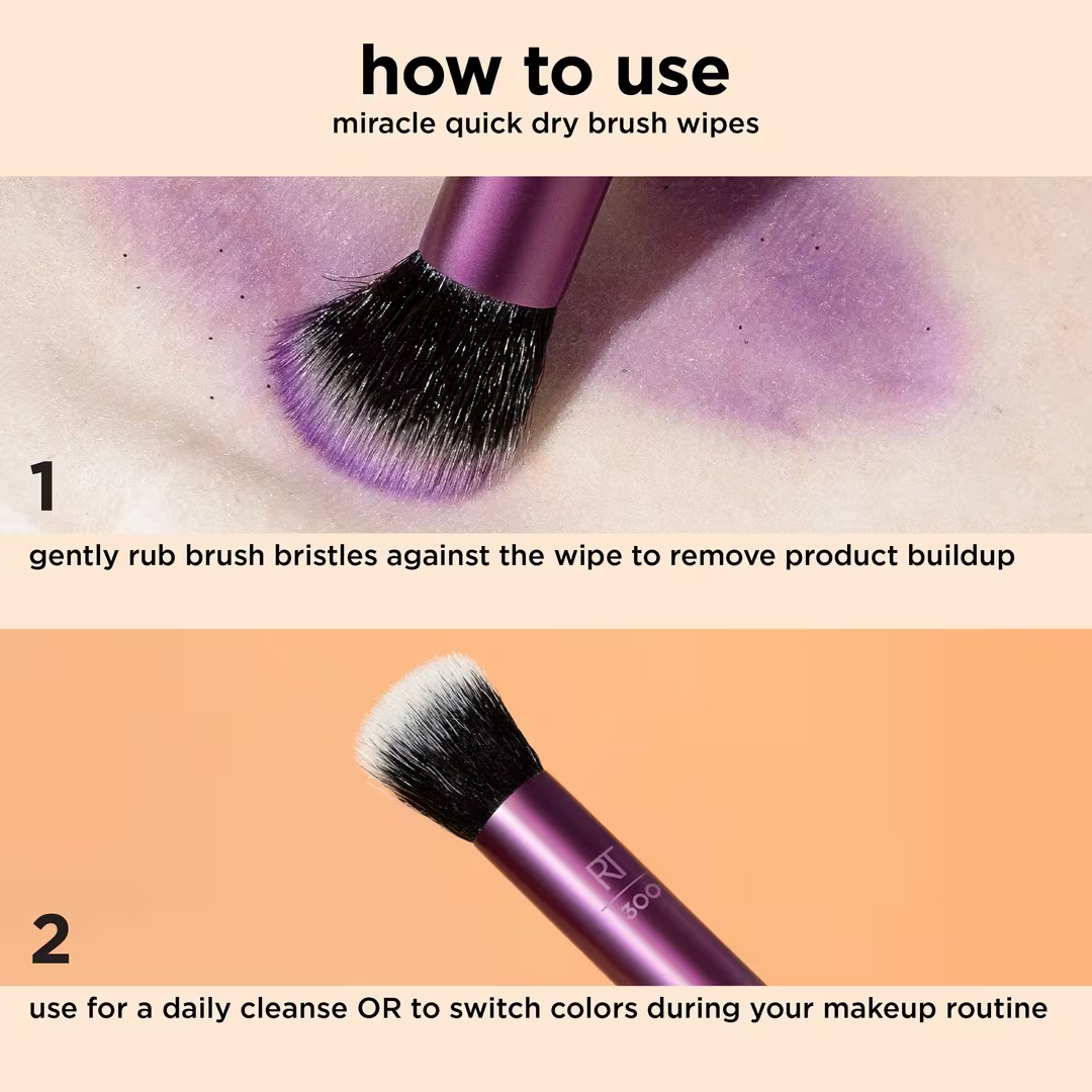 Miracle Quick Dry Makeup Brush Wipes