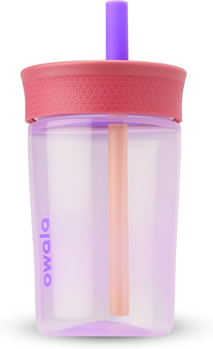 Owala vaso de plastico con popote flexible