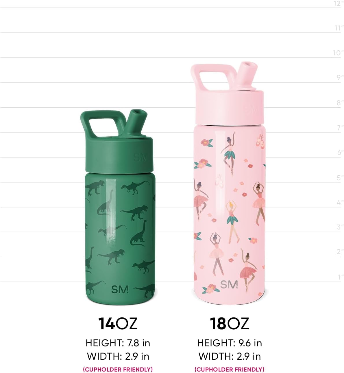 Botella de Agua con Tapa de Pajita